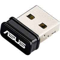 Сетевой адаптер беспроводной Asus USB-N10 NANO, 802.11n, до 150 мбит/с, USB 2.0, WEP, WPA, WPA2
